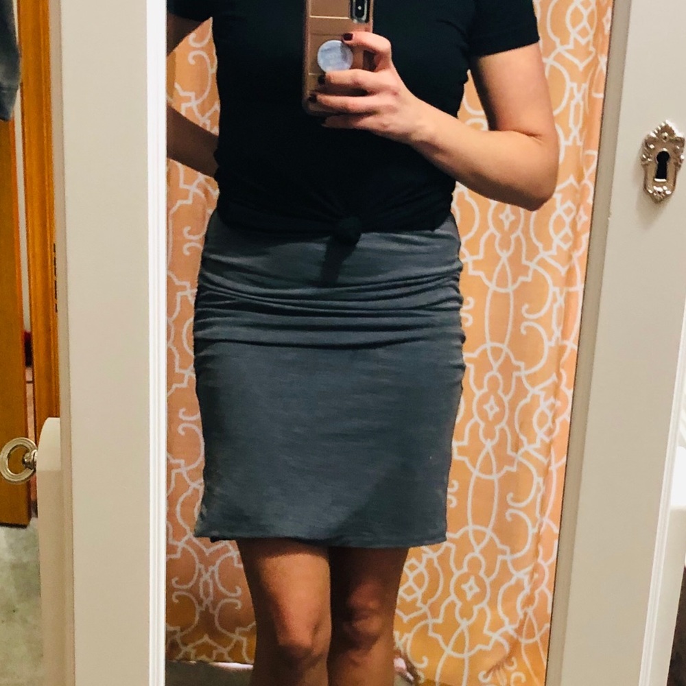 Sundry Rushed Skirt